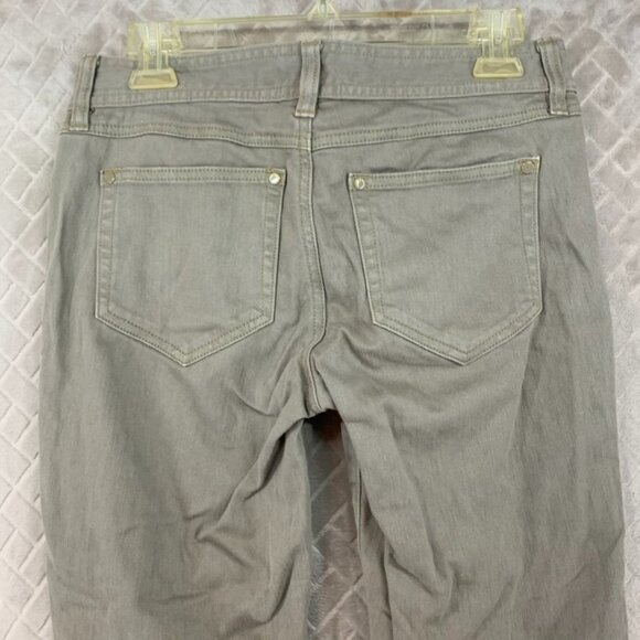 Apostrophe Womans 4 Denim Jeans Gray Skinny Ankle Zipper Low Rise Stretch - Picture 12 of 15